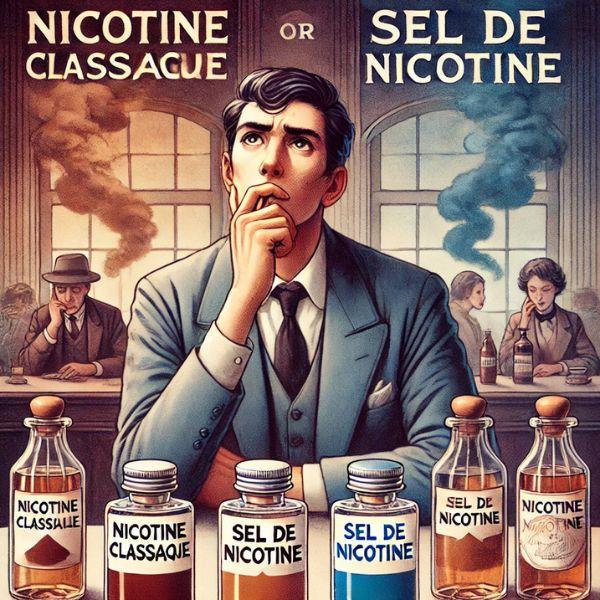 Comprendre la différence entre le sel de nicotine et la nicotine classique