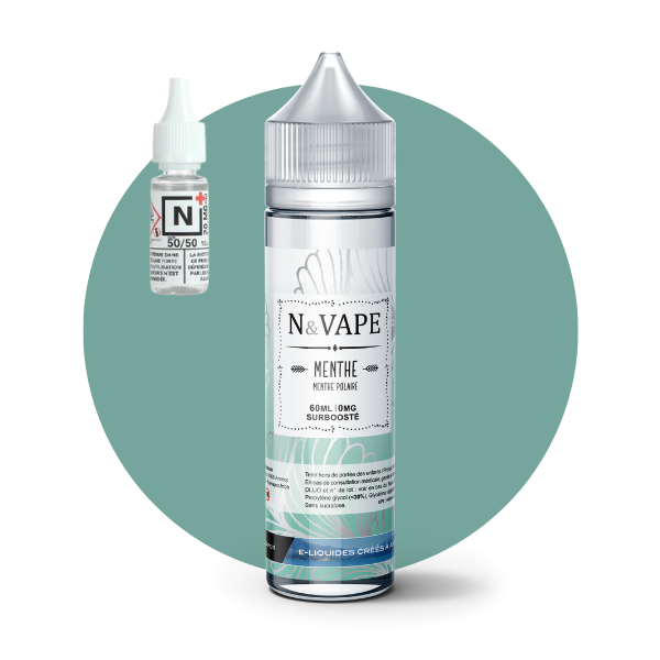 E-LIQUIDE MENTHE POLAIRE - N&VAPE (80 ml, 3 mg/ml, 30/70) - Photo 1