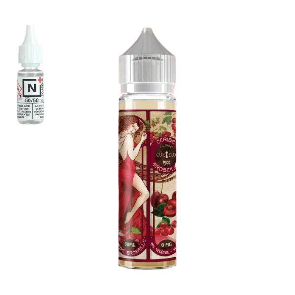 E-LIQUIDE CERISE GROSEILLE VEGETOL - CURIEUX (50 ml, 3 mg/ml, 40/60) - Photo 1