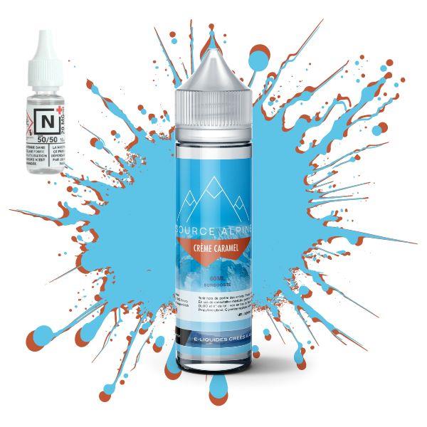 E-LIQUIDE CREME CARAMEL (80 ml, Kit 3 mg/ml, 30/70) - Photo 1