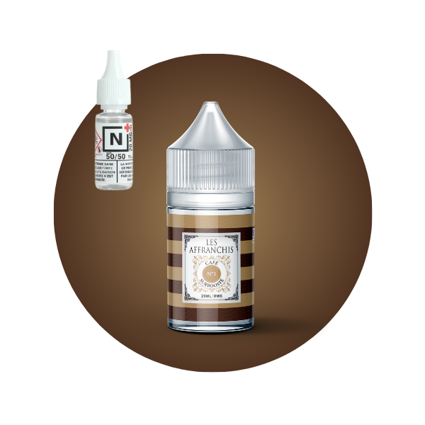 E-LIQUIDE CAFE N°1 (30 ml, Kit 3 mg/ml, 50/50) - Photo 1