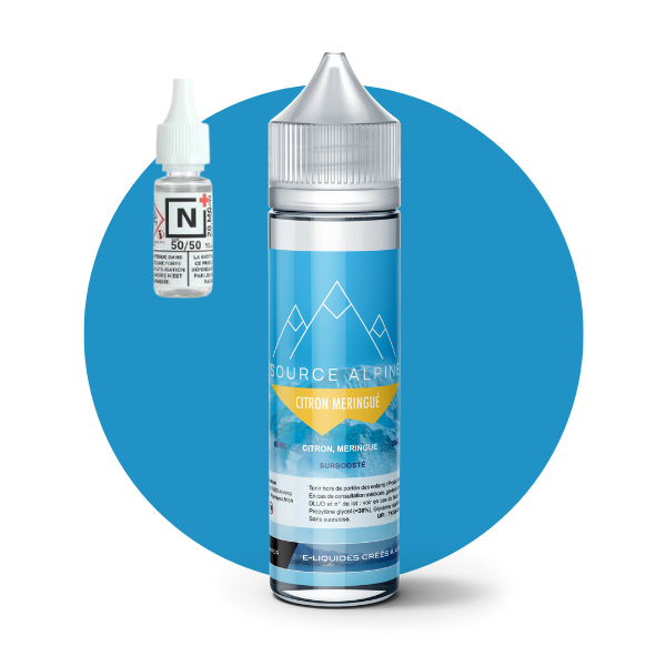 E-LIQUIDE CITRON MERINGUE (80 ml, Kit 3 mg/ml, 30/70) - Photo 1