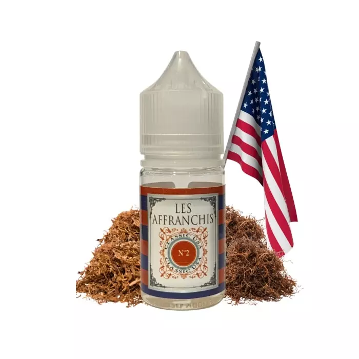 E-LIQUIDE CLASSIC USA N°2 (30 ml, 0 mg/ml, 50/50) - Photo 1