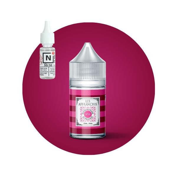 E-LIQUIDE BONBON FRAISE N°10 (30 ml, Kit 3 mg/ml, 50/50) - Photo 1