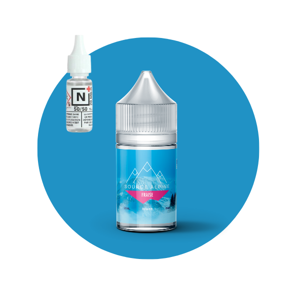 E-LIQUIDE FRAISE (30 ml, Kit 3 mg/ml, 50/50) - Photo 1