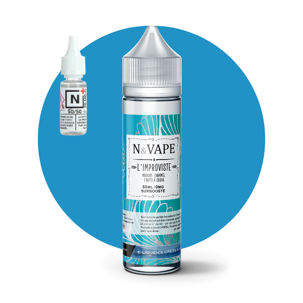 E-LIQUIDE IMPROVISTE (80 ml, Kit 3 mg/ml, 30/70) - Photo 1