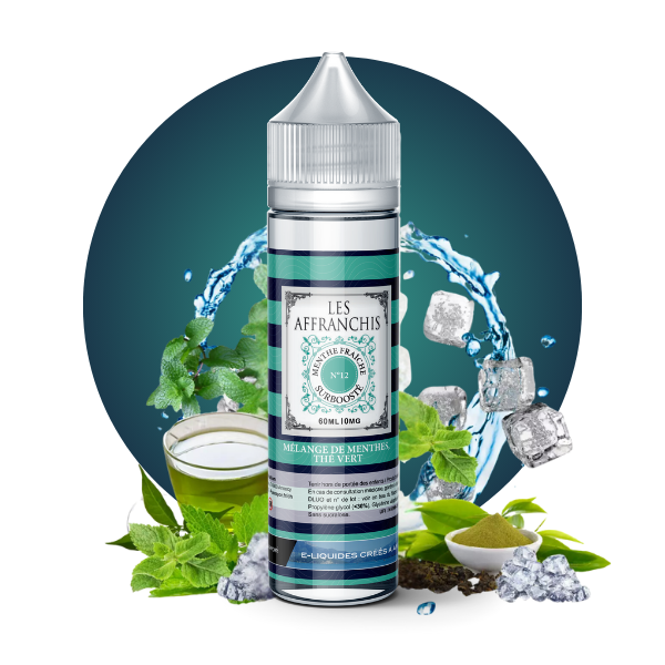 E-LIQUIDE MENTHE FRAICHE N°12 (80 ml, 0 mg/ml, 30/70) - Photo 1