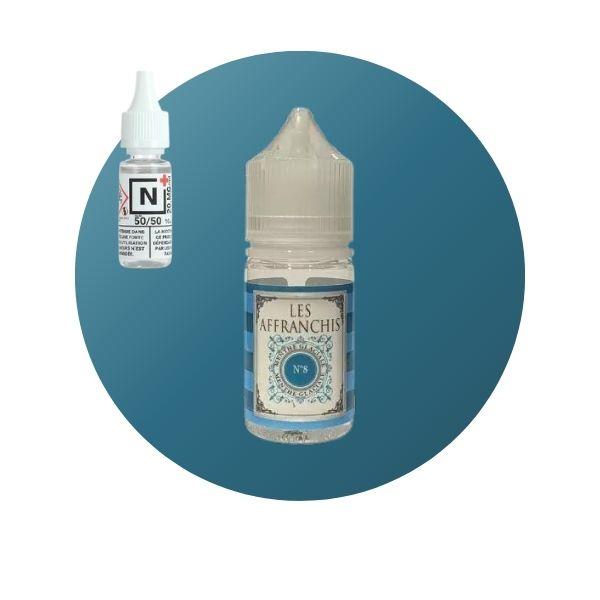 E-LIQUIDE MENTHE GLACIALE N°8 (30 ml, Kit 3 mg/ml, 50/50) - Photo 1