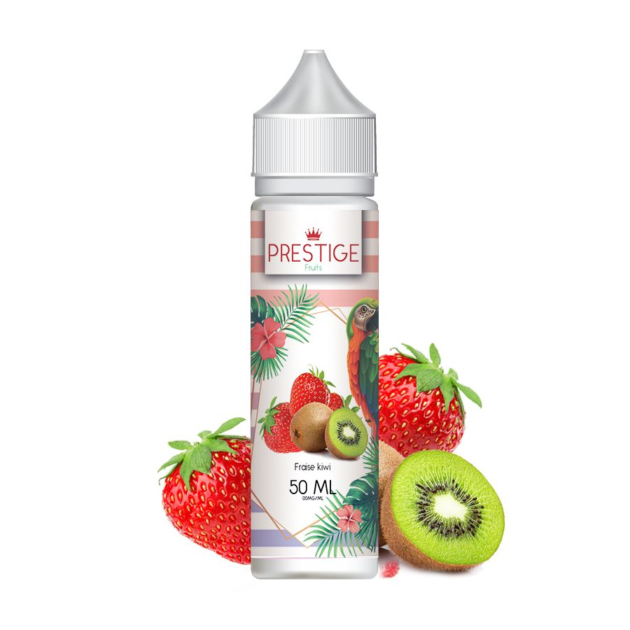 E-LIQUIDE FRAISE KIWI (50 ml, 0 mg/ml, 50/50) - Photo 1